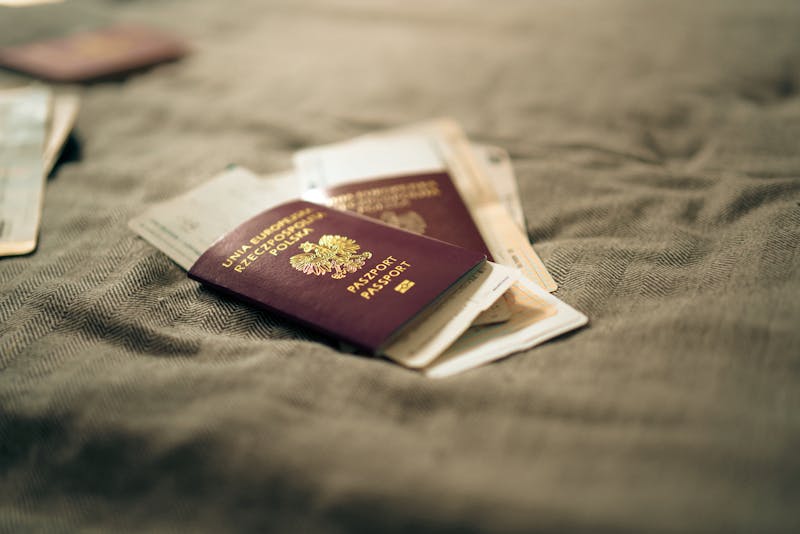 Passport and travel documents ready for certified translation